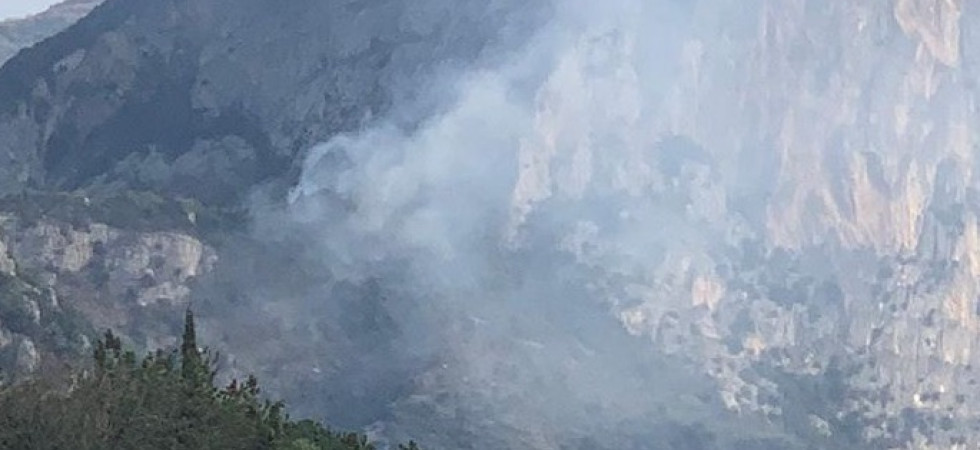 Vasto incendio boschivo sopra Sarche
